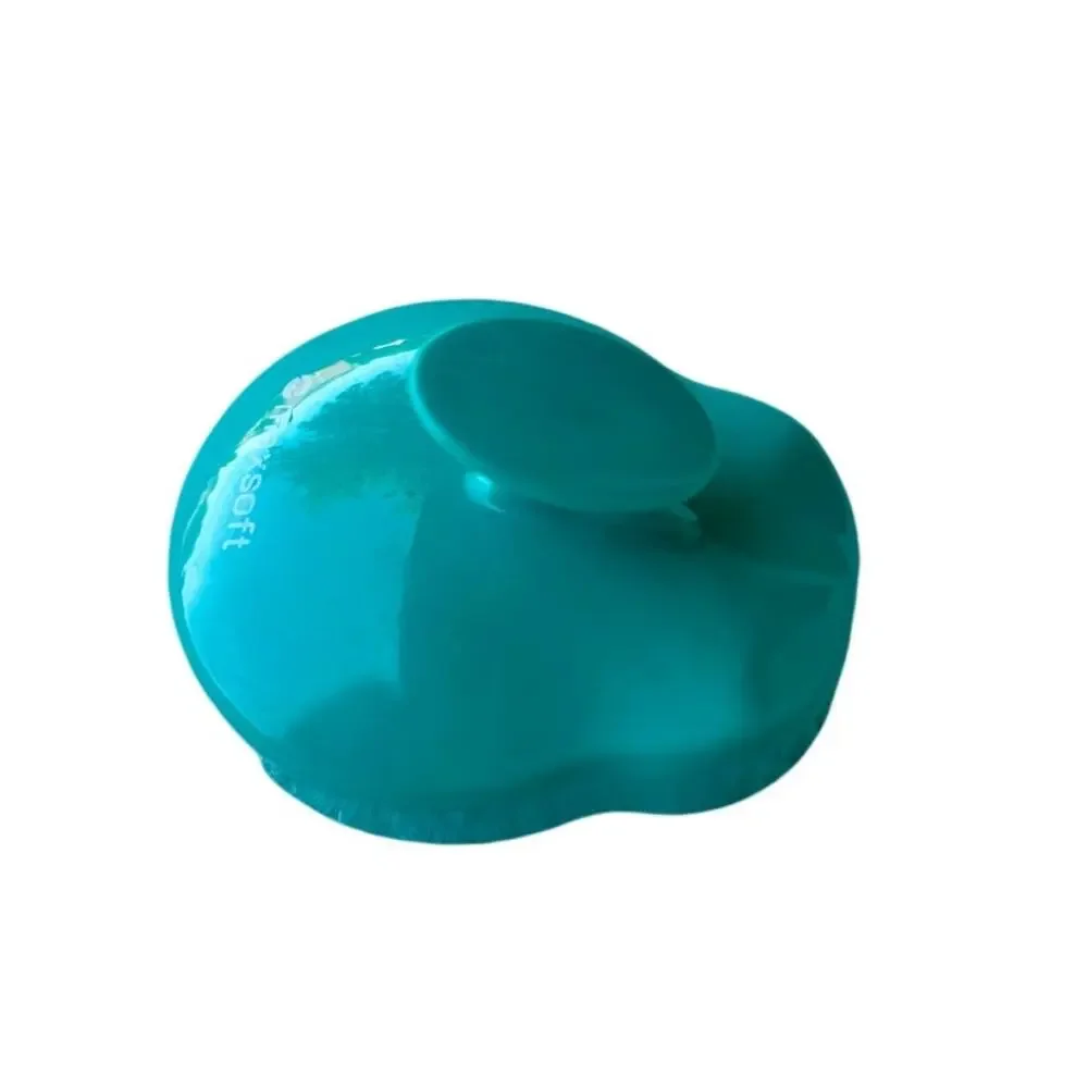Scalp Massager Hair Shower Brush Shampoo Brush Soft Silicone Scrubber Teal Blue